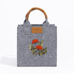 Torba na zakupy z haftem gałązki jarzębiny